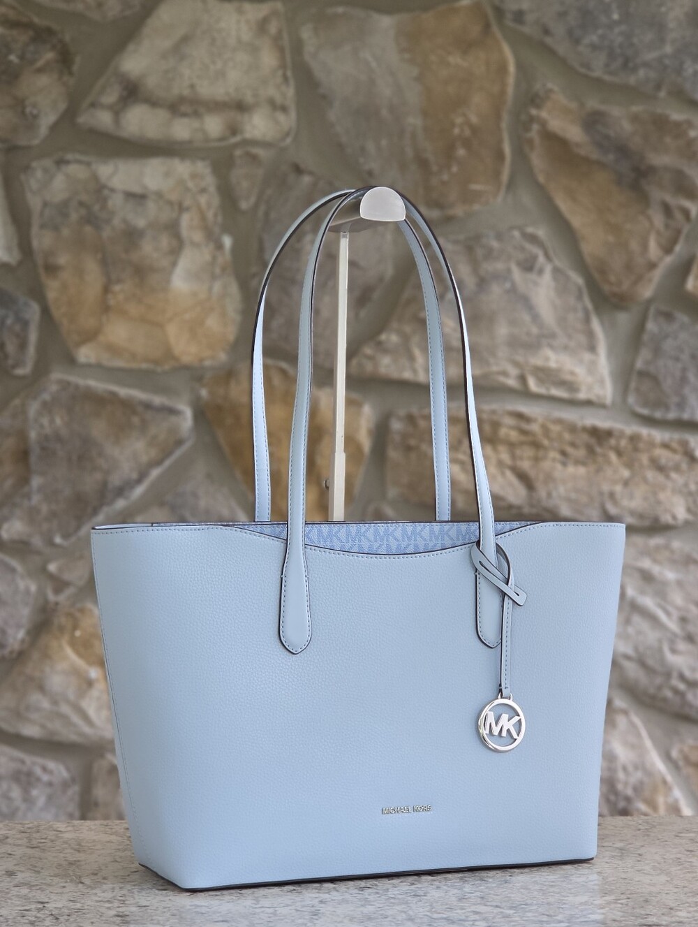 Michael Kors Arden Large Blue Tote